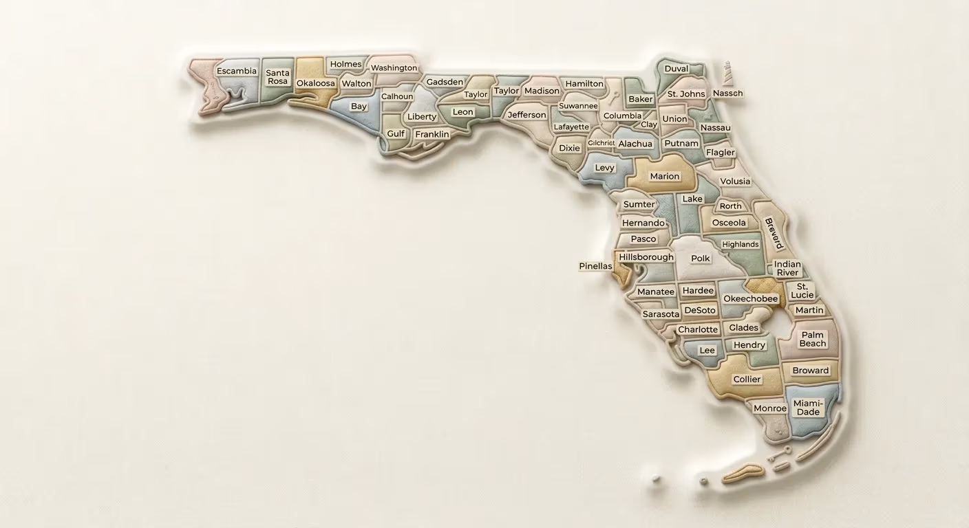 Florida — Licensed Insurance Coverage Area