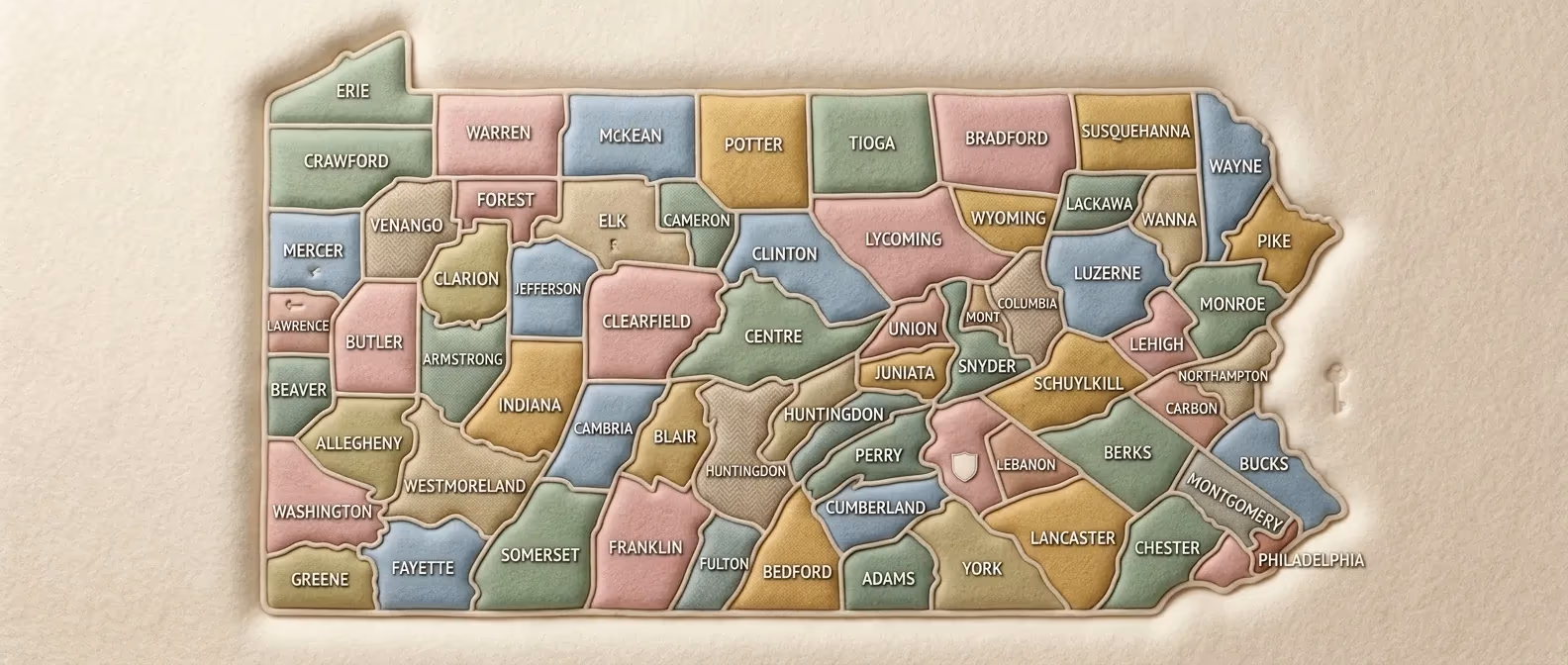 Pennsylvania — Licensed Insurance Coverage Area