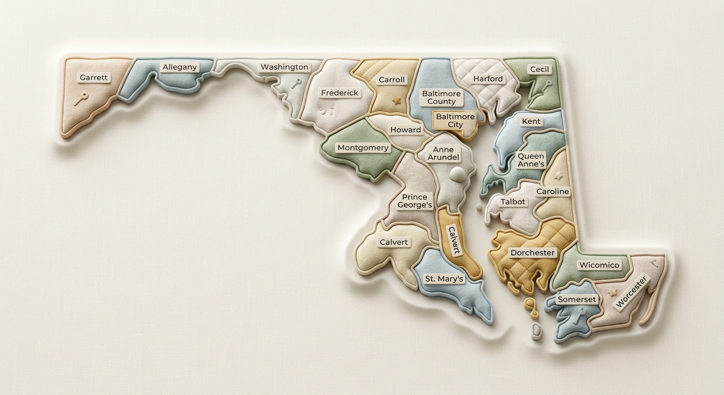 Maryland — Licensed Insurance Coverage Area