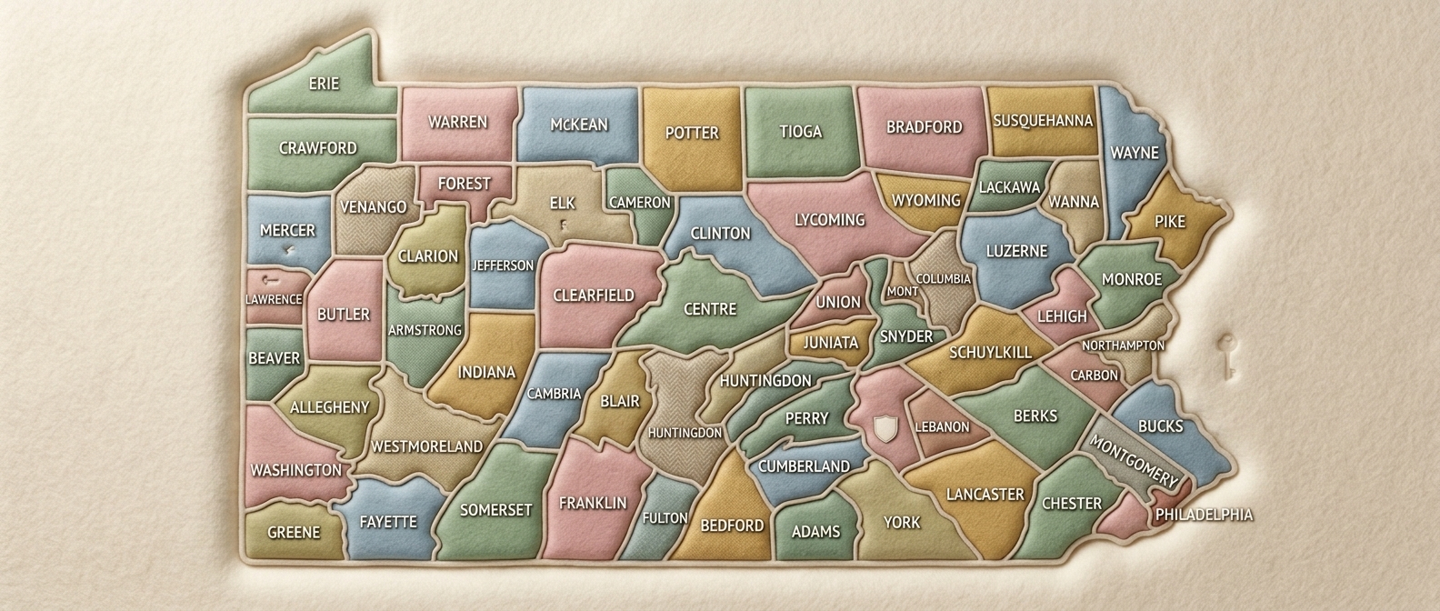 Pennsylvania — Licensed Insurance Coverage Area