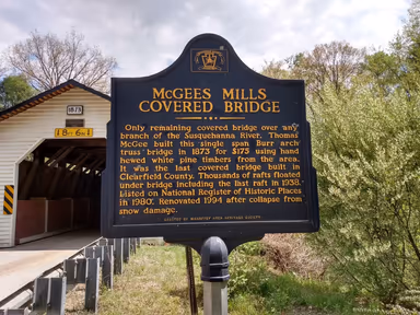 Historic McGees Mills Covered Bridge photo 2